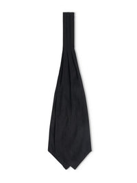 Black Douppion Silk Cravat