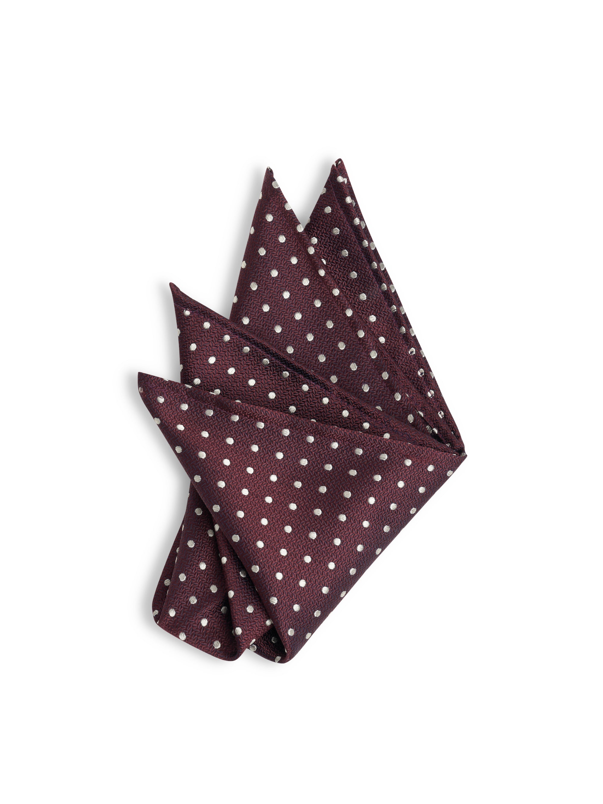 Burgundy Pickwick Silk Pocket Square