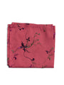 Cerise Peas Blossom Silk Pocket Square