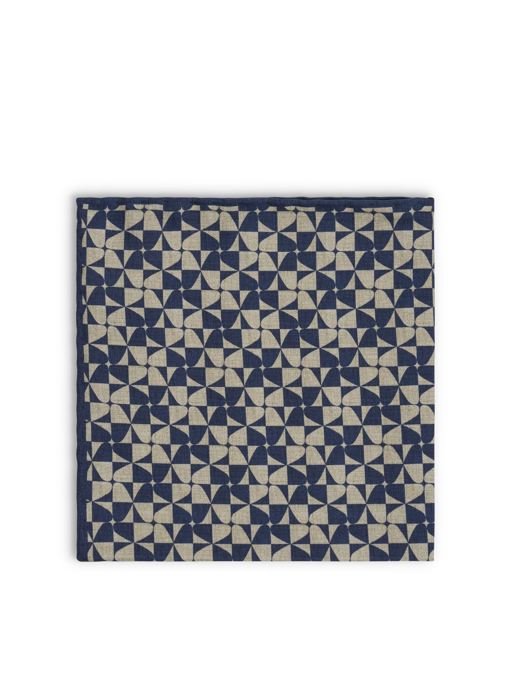 Navy Westbourne Silk Pocket Square