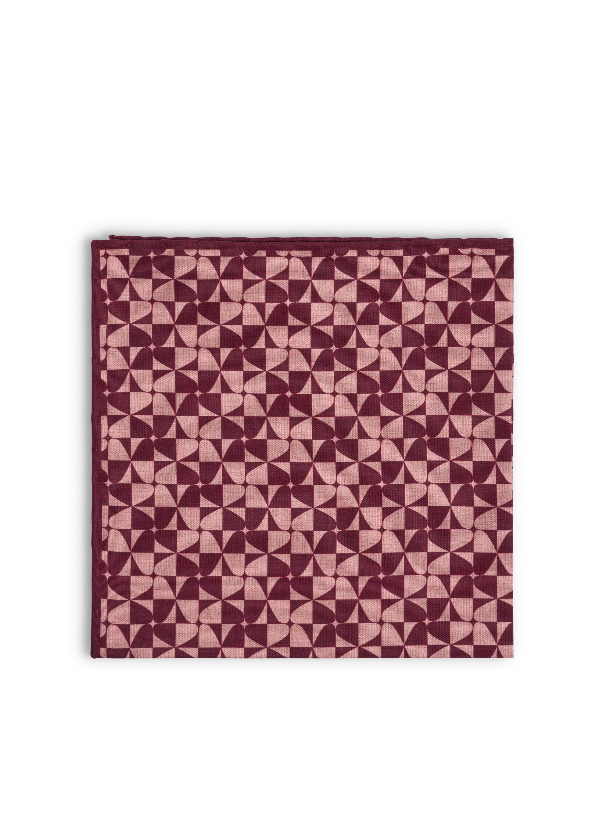 Pink Westbourne Silk Pocket Square