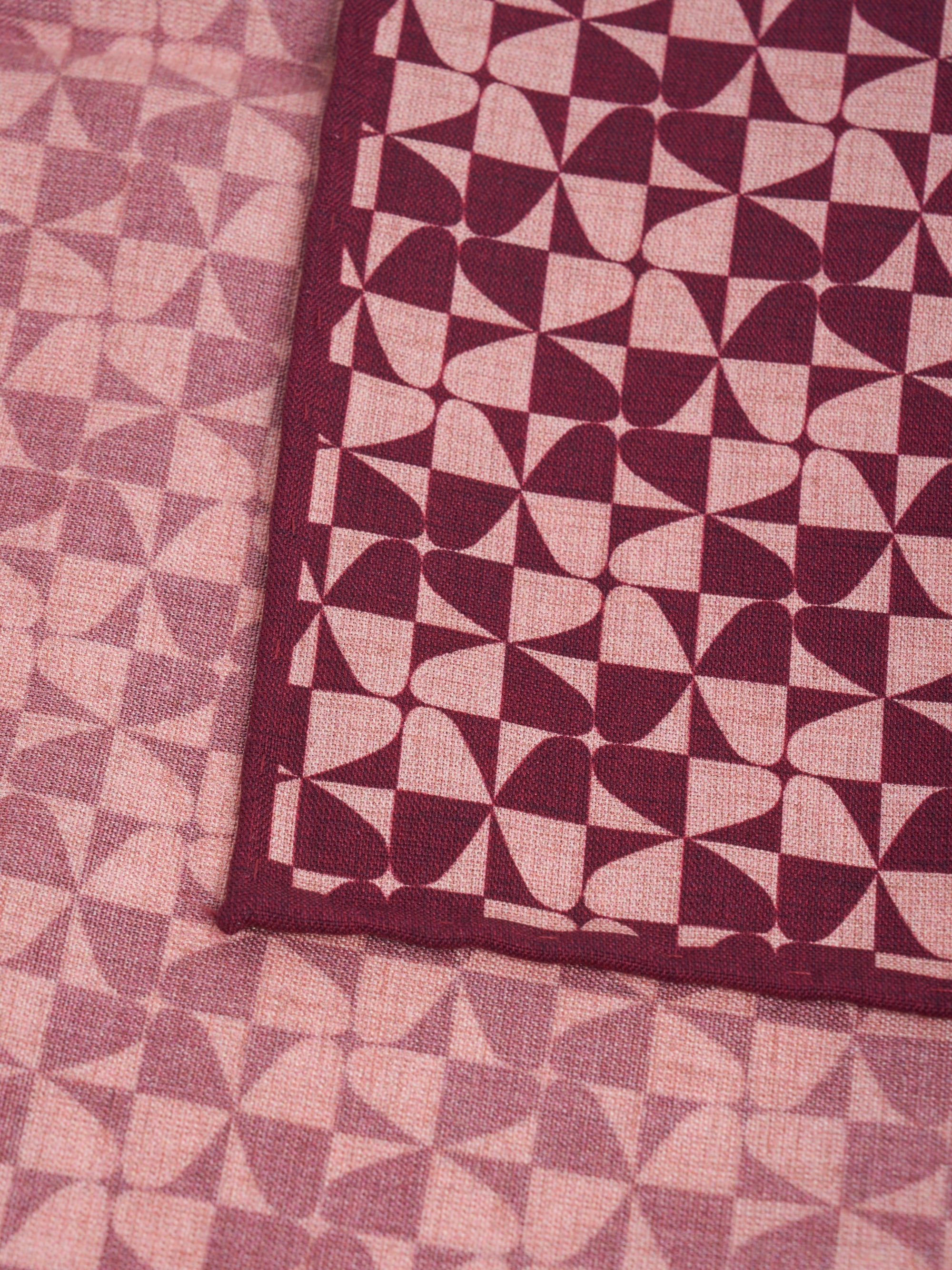 Pink Westbourne Silk Pocket Square