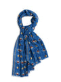 French Blue Dewlish Wool Scarf