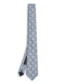 Blue Selworthy Silk/Cotton Tie