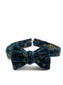 Navy Lurex Berries Silk/Rayon Bow Tie