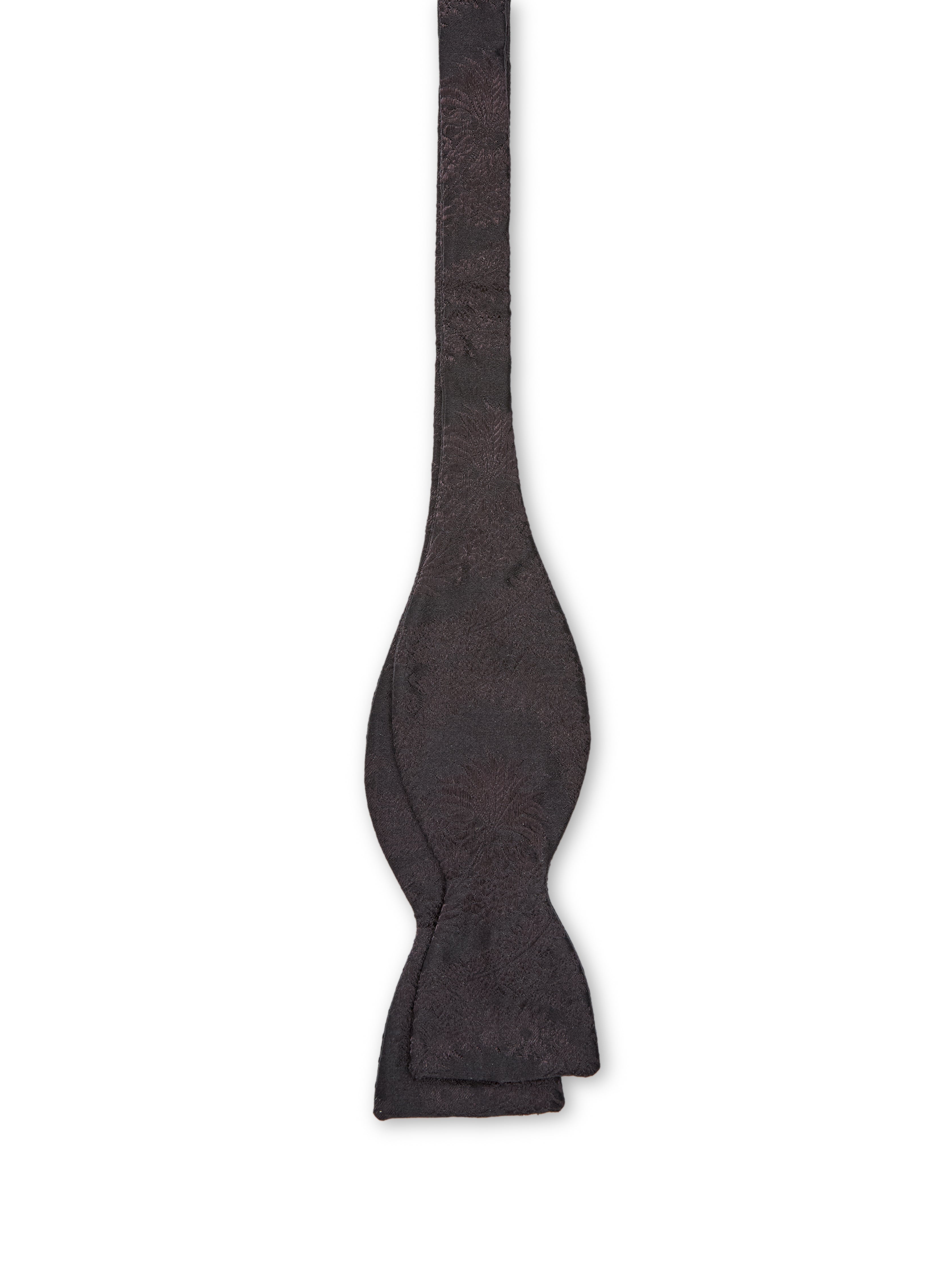 Black Deco Jacquard Silk Bow Tie