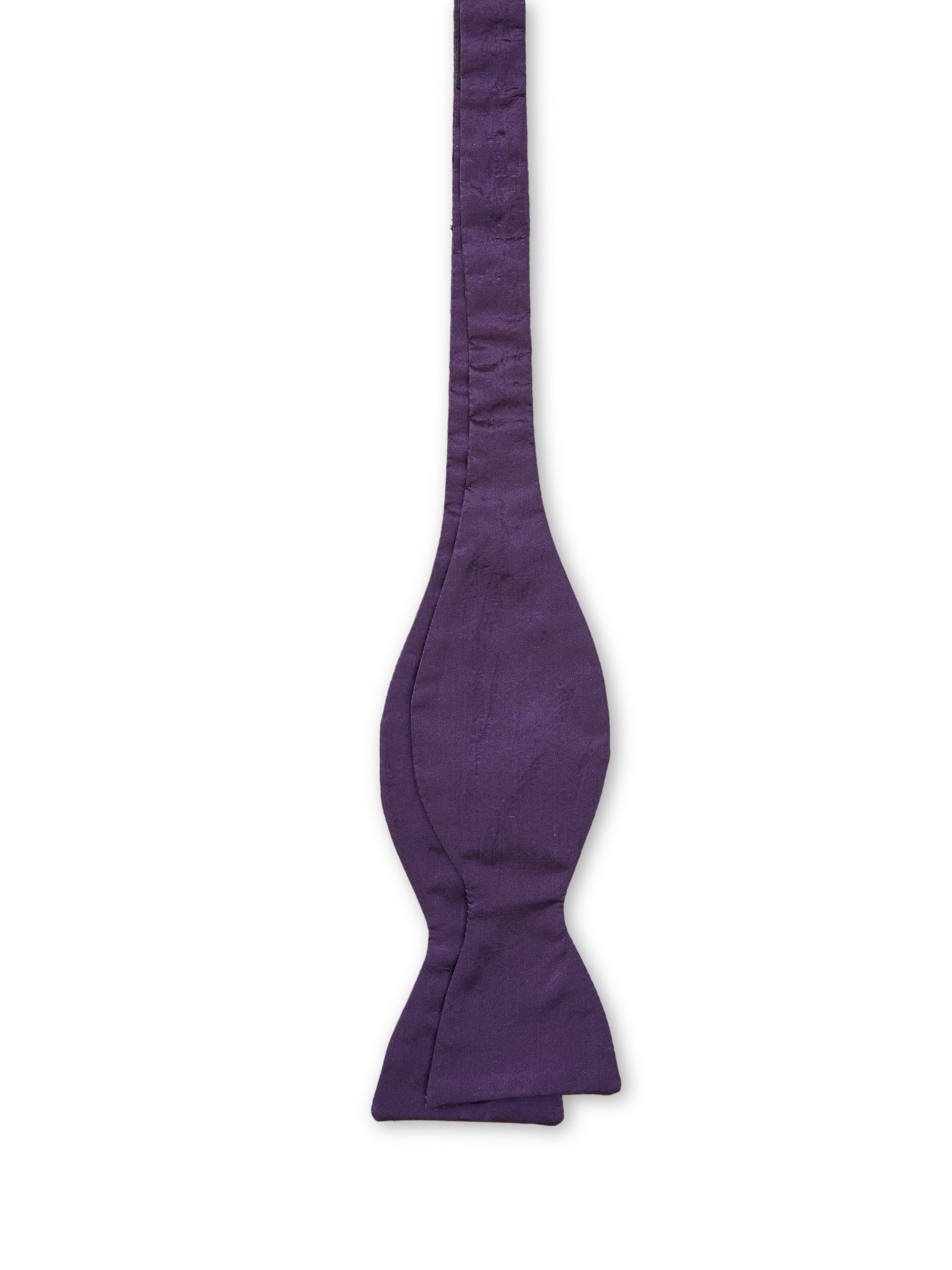Purple Pattern Silk Bow Tie