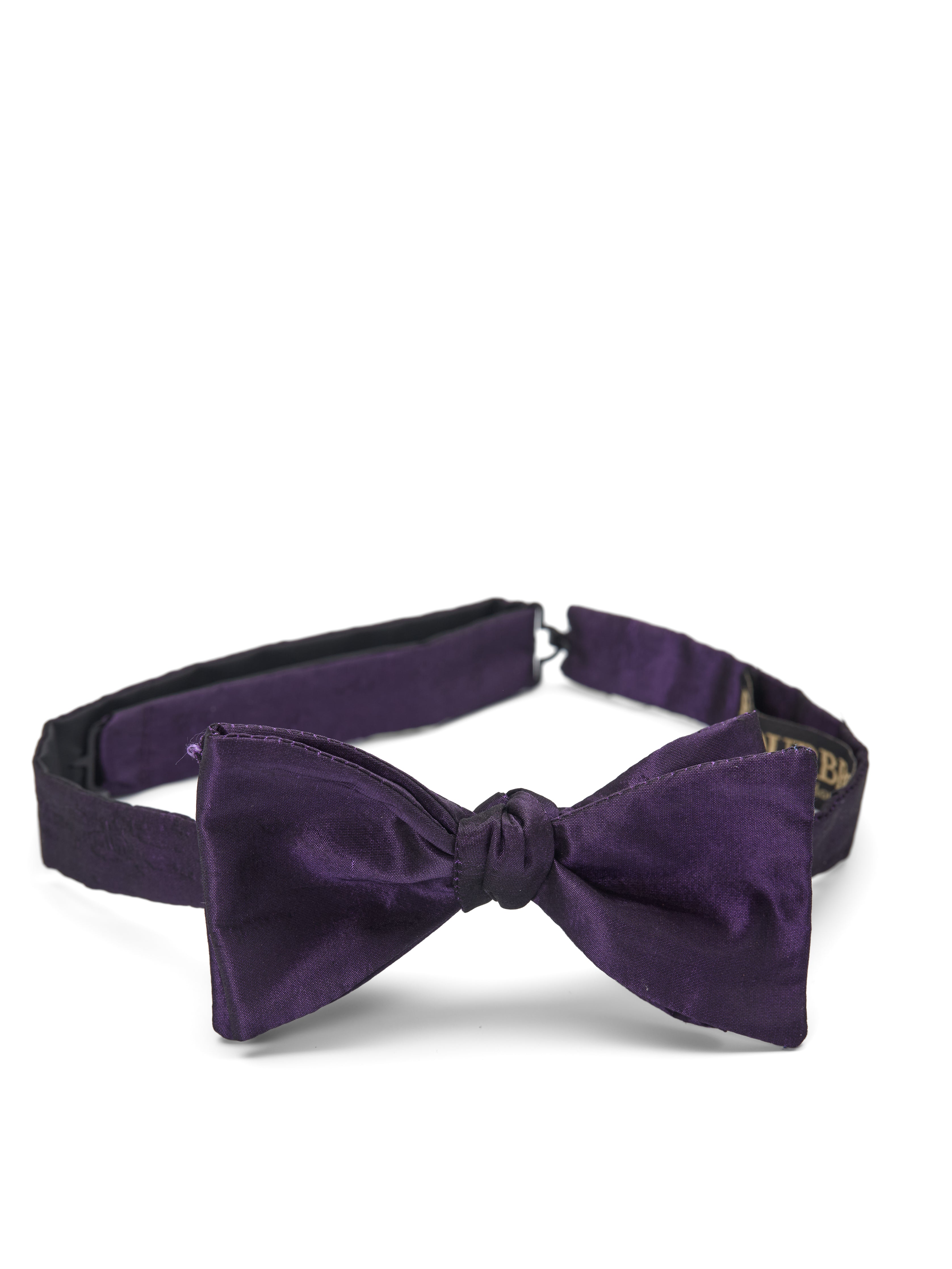 Purple Pattern Silk Bow Tie