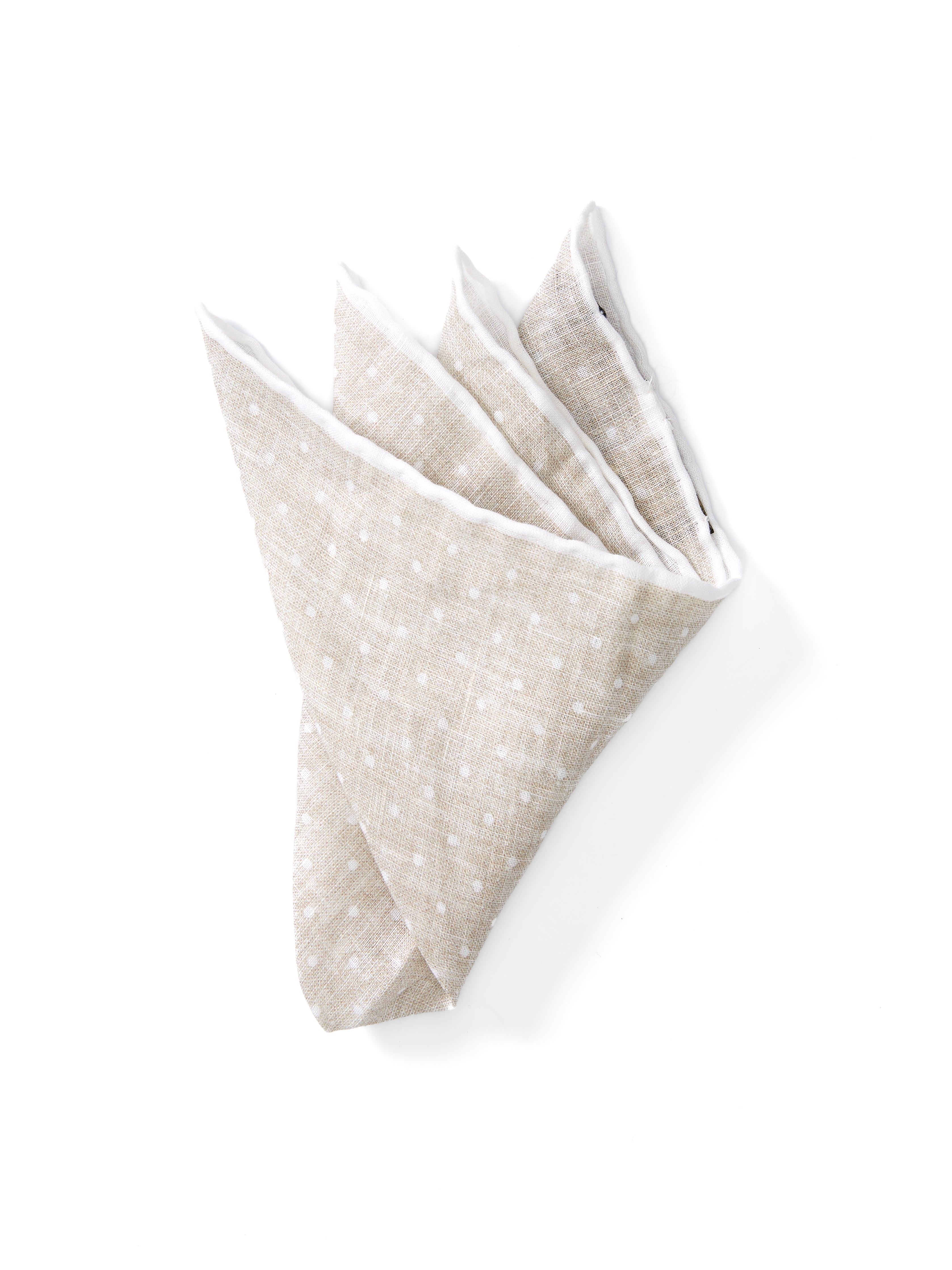 Natural Milford Spot Handkerchief