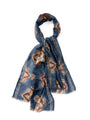 Navy Sherbourne Wool Scarf