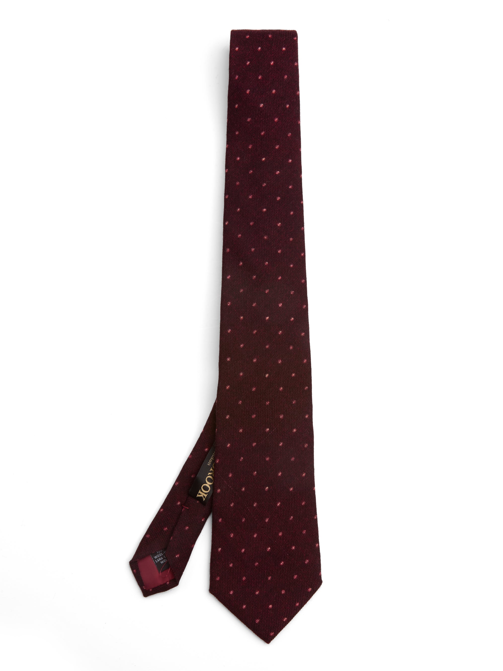 Burgundy Beddingham Wool Tie