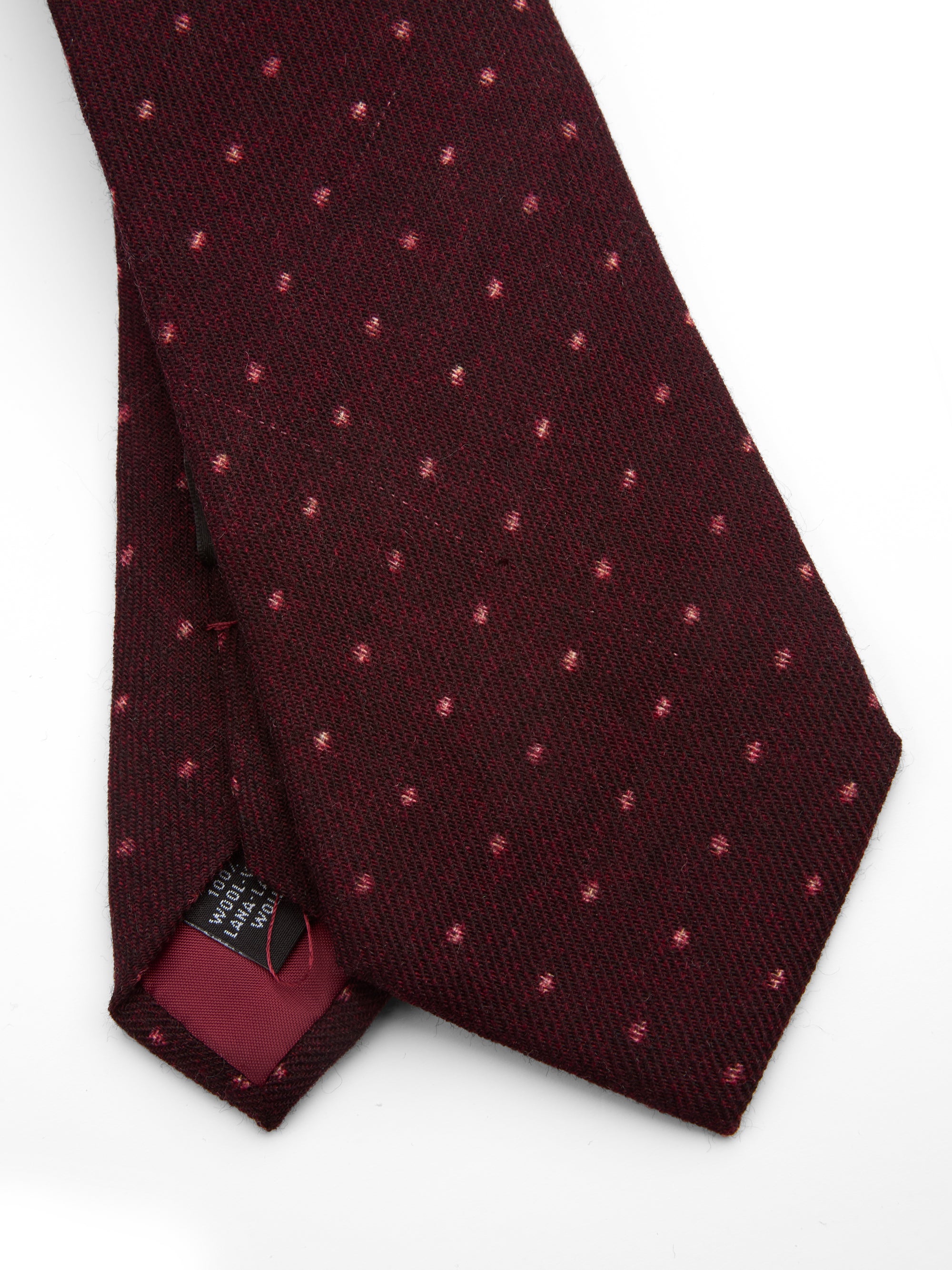 Burgundy Beddingham Wool Tie