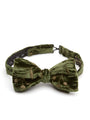 Olive Lurex Berries Silk/Rayon Bow Tie
