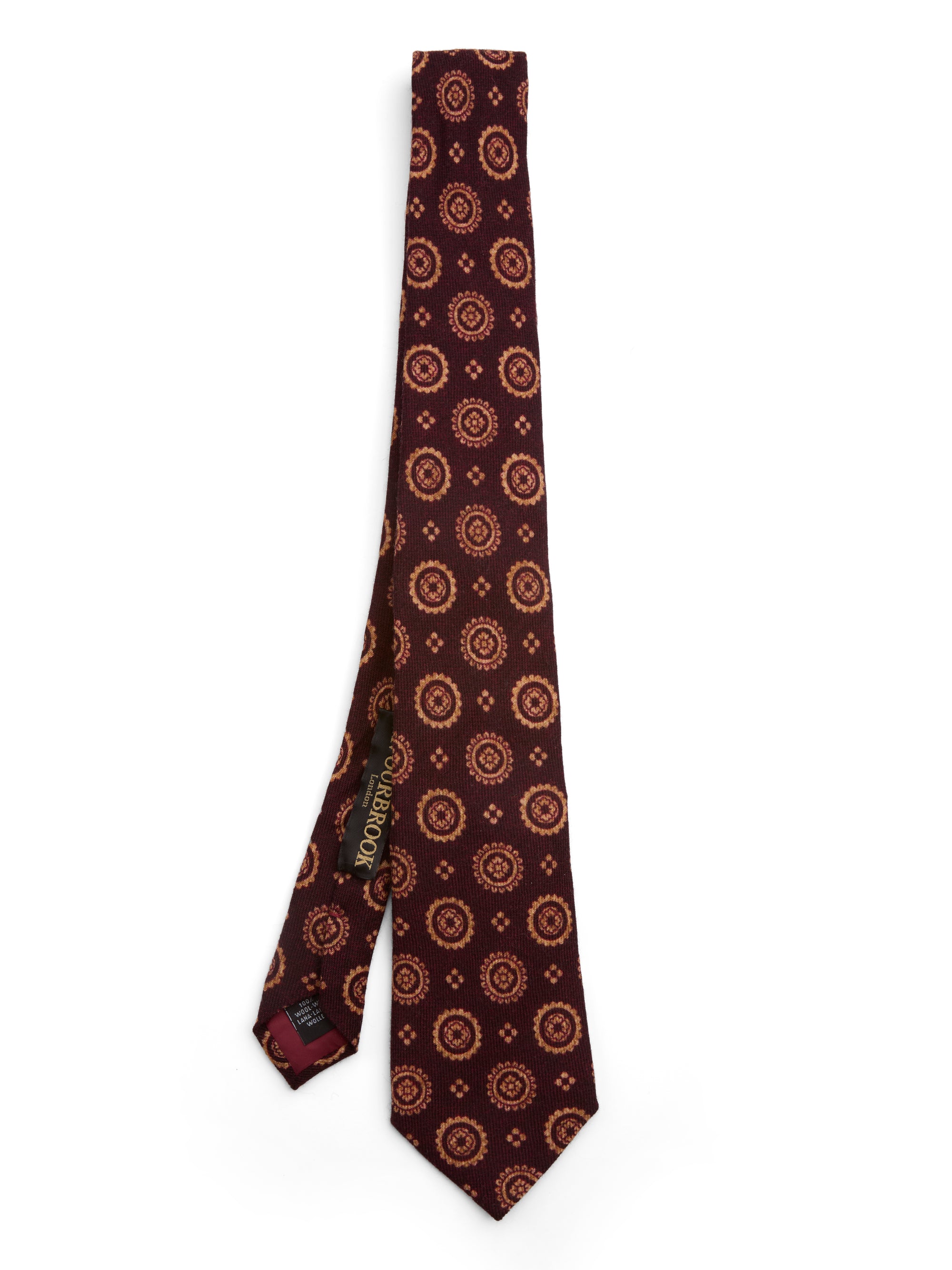 Burgundy Wilmington Wool Tie
