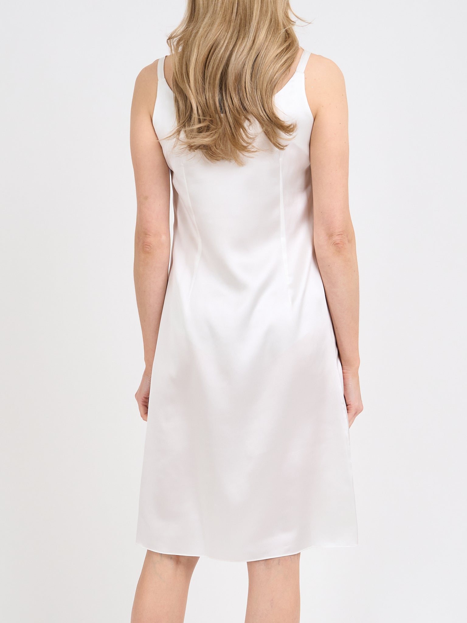 white satin camisole dress Women Faux Silk Camisole Satin Slip Dress Spaghetti Strap Dress Loungewear Thin