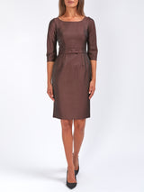 Serena Straight Dress Taramind Plain Connaught Silk