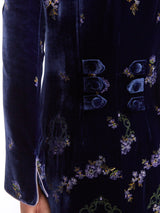 Westminster Coat Royal Blue Gwilym Silk Velvet