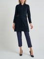 Waterloo Coat Black Navy Pitzhanger Silk Velvet