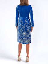 Eton coat Cobalt Rhodri Silk Velvet