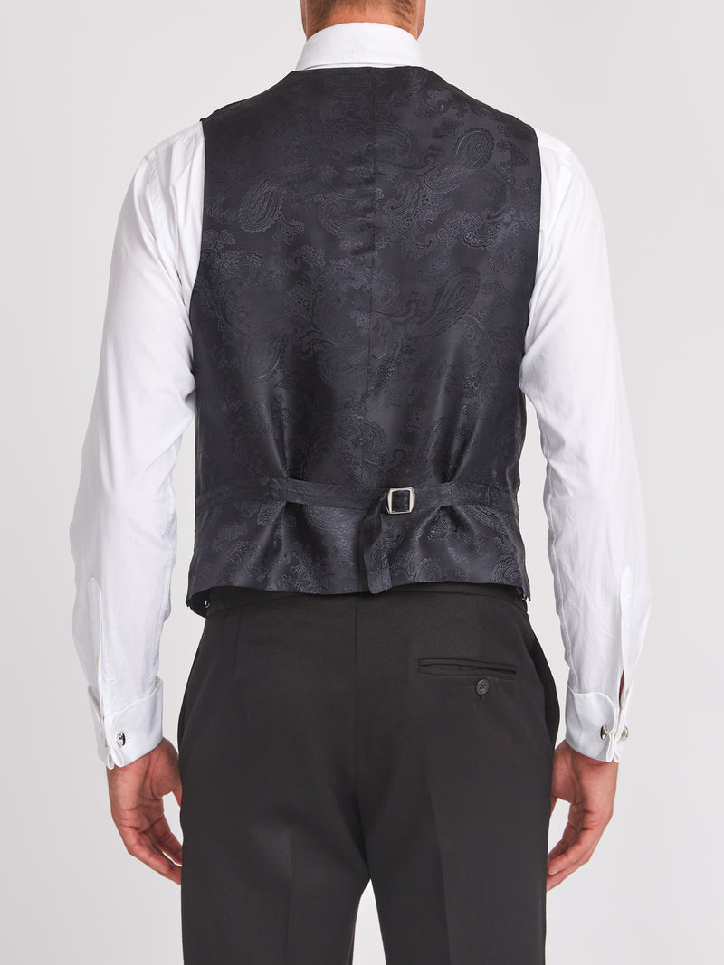 Rust Grantham Single-Breasted 6-Button Waistcoat
