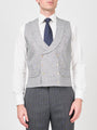 Charcoal Culcross Linen Double Breasted Waistcoat