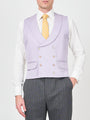 Dukes Lilac Double Breasted 8 Button Shawl Lapel Waistcoat