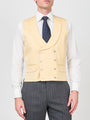 Dukes Yellow Double Breasted 8 Button Shawl Lapel Waistcoat