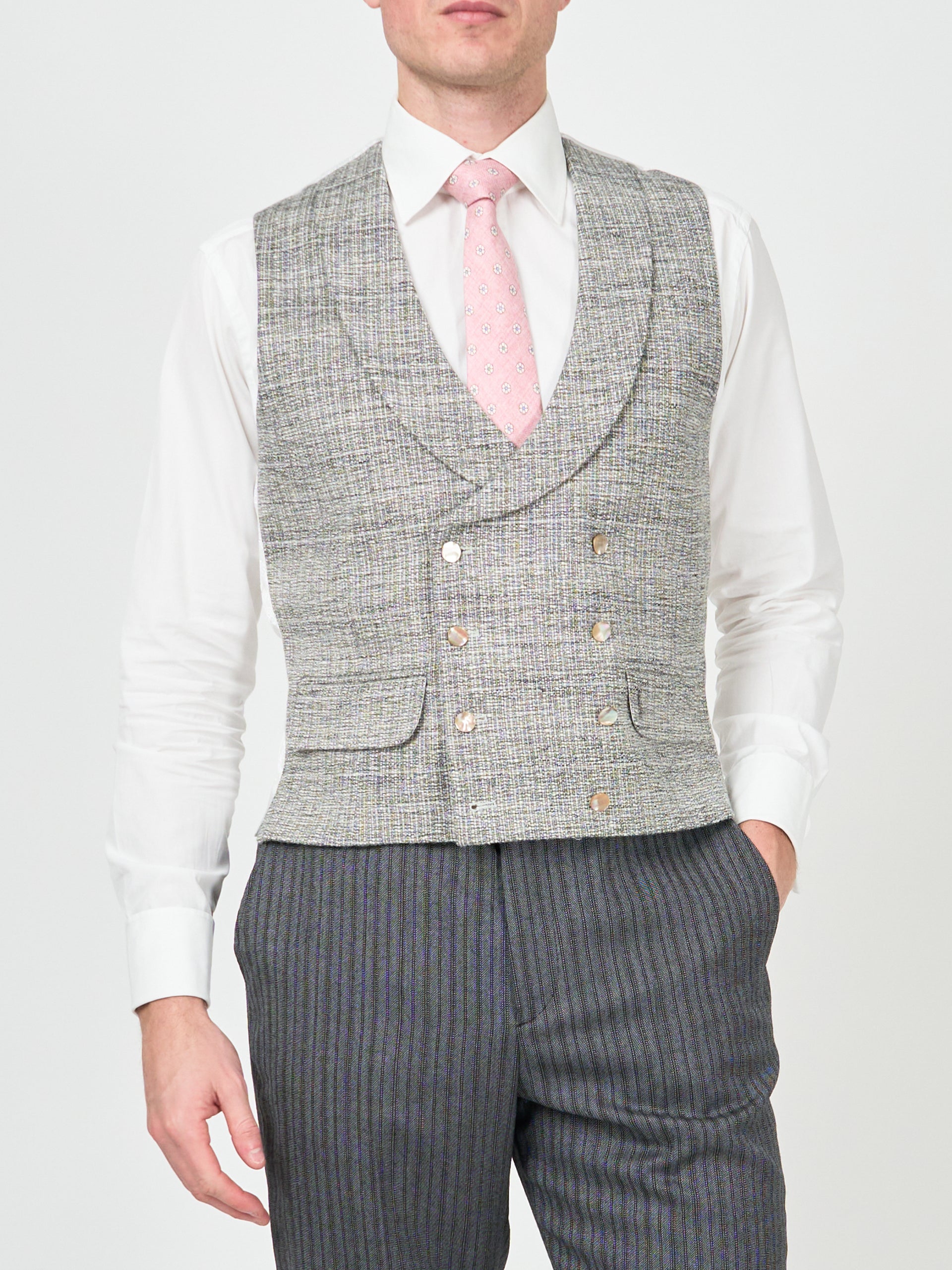 Grey Wetherby Double Breasted Waistcoat – Favourbrook