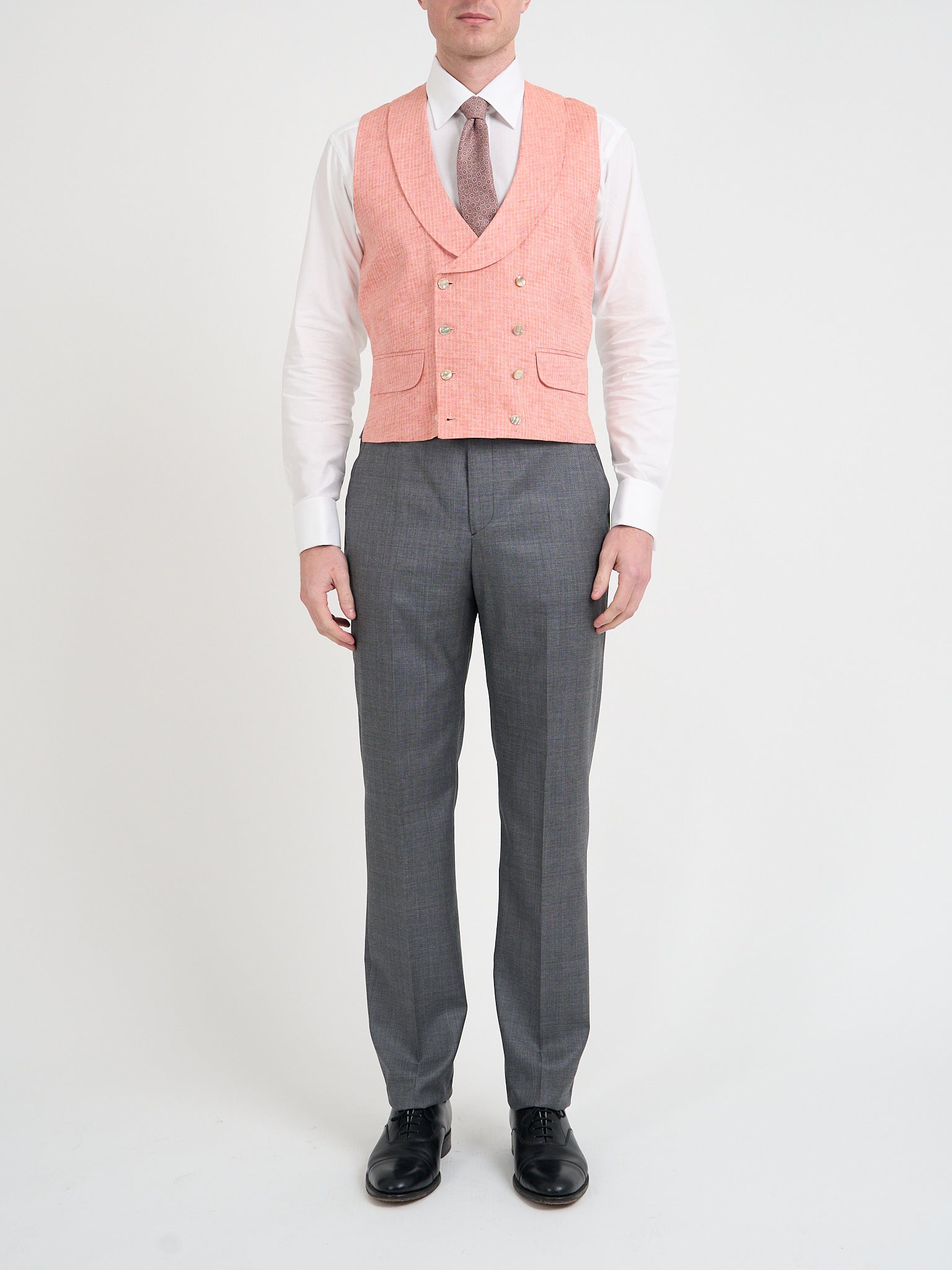 Coral Wolferton Double Breasted Waistcoat