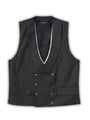 Charcoal Furlong Double Breasted Waistcoat