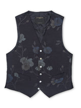 Midnight Grantham Single-Breasted 6-Button Waistcoat