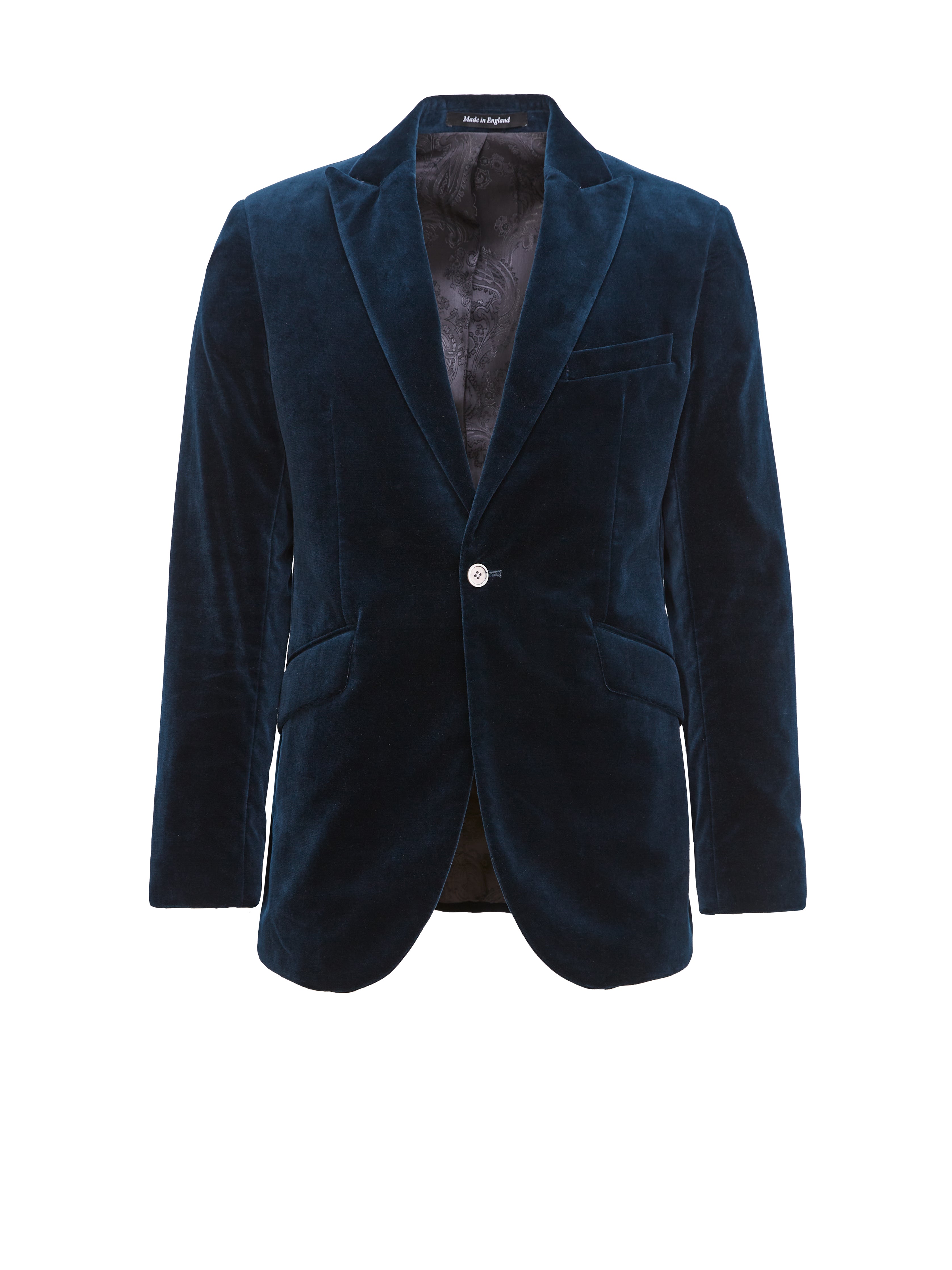 Sapphire Blue Velvet Newport Jacket