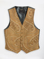Gold Heathcote Paisley Single Breasted Waistcoat