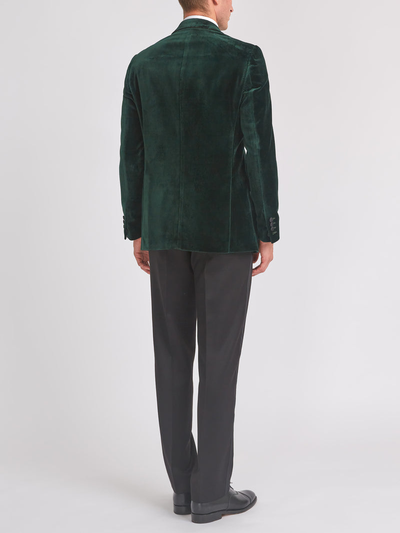 Racing Green Velvet Cotton Dinner Jacket