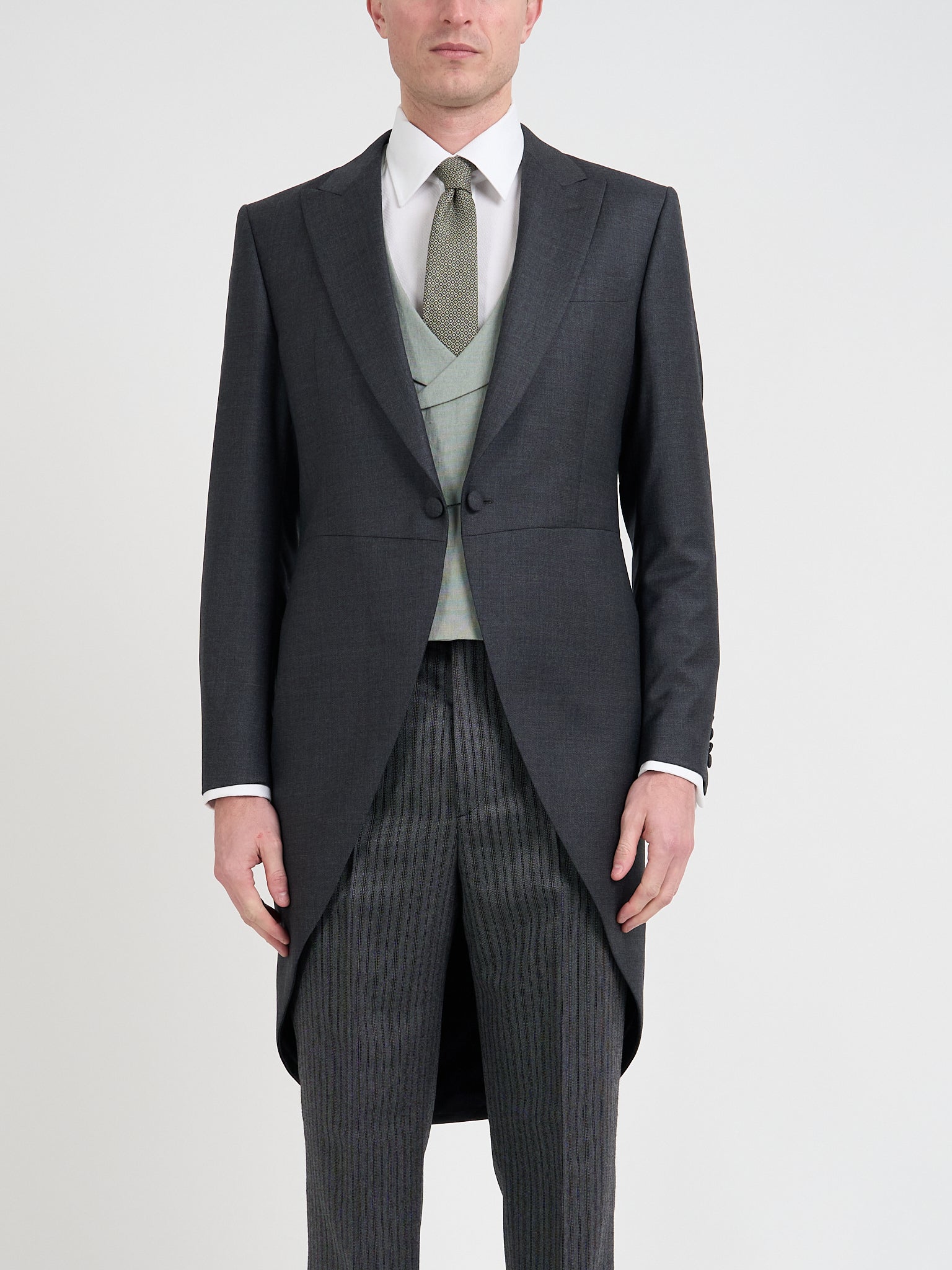 Charcoal Furlong Wool Morning Coat
