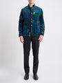 Midnight Idris Floral Velvet Cotton Artist Jacket