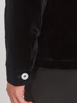 Black Velvet Cotton Artist Jacket