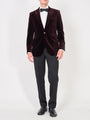 Claret Velvet Cotton Newport Jacket