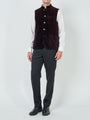 Claret Velvet Cotton Wiltshire Gilet