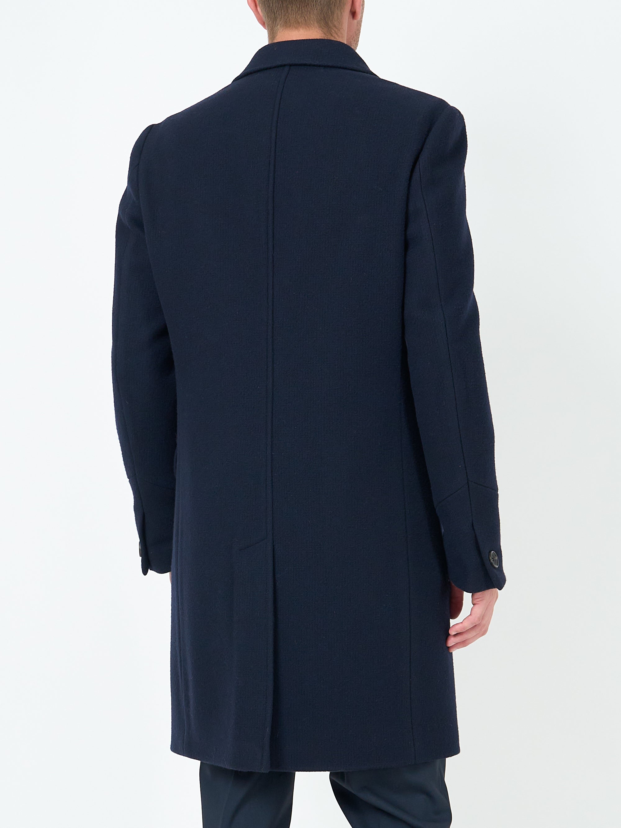 Midnight Melford Wool Cawston Overcoat