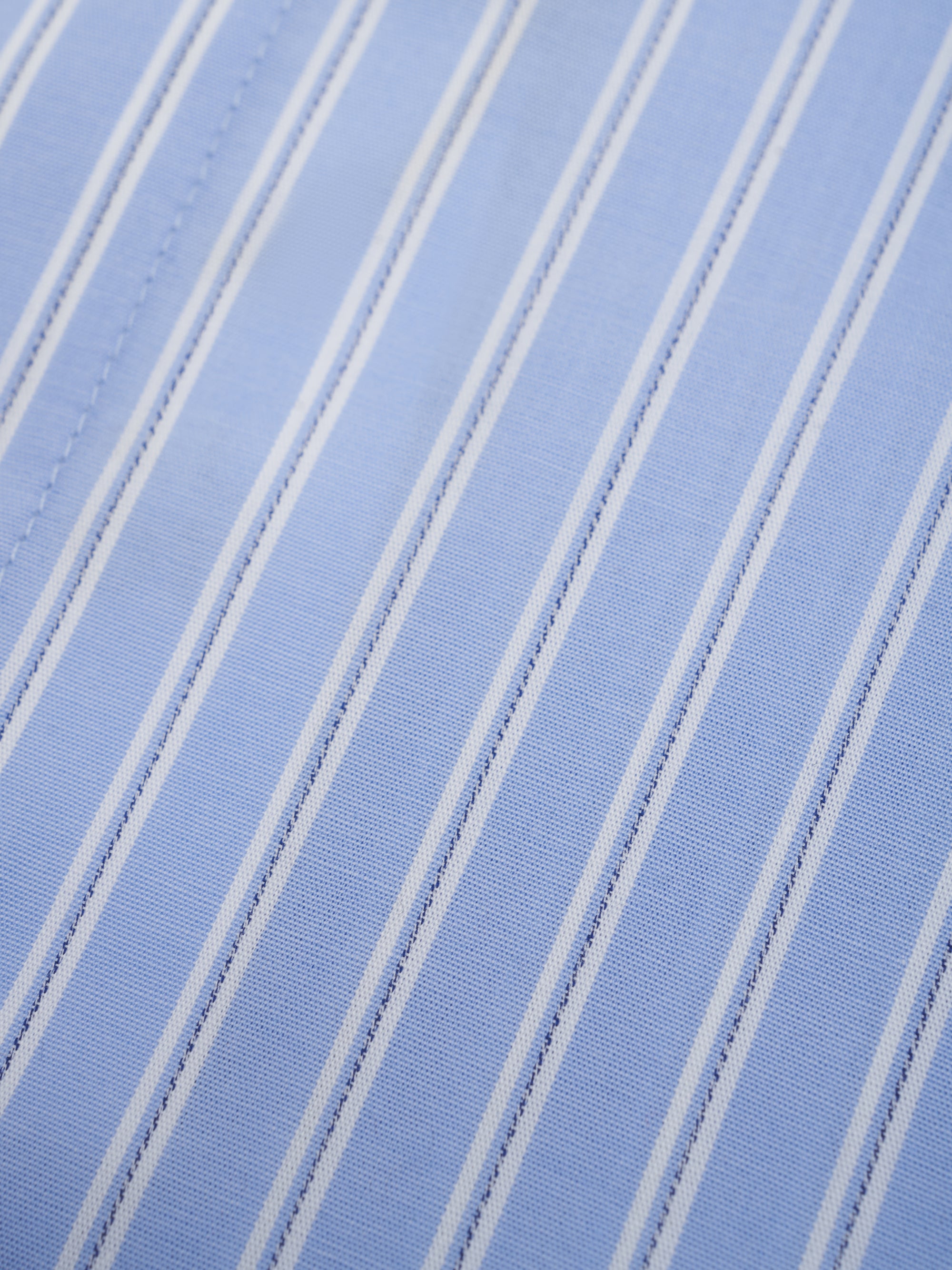 Blue Stripe/White Steed Cotton Gatsby Shirt