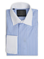 Blue Stripe/White Steed Cotton Gatsby Shirt