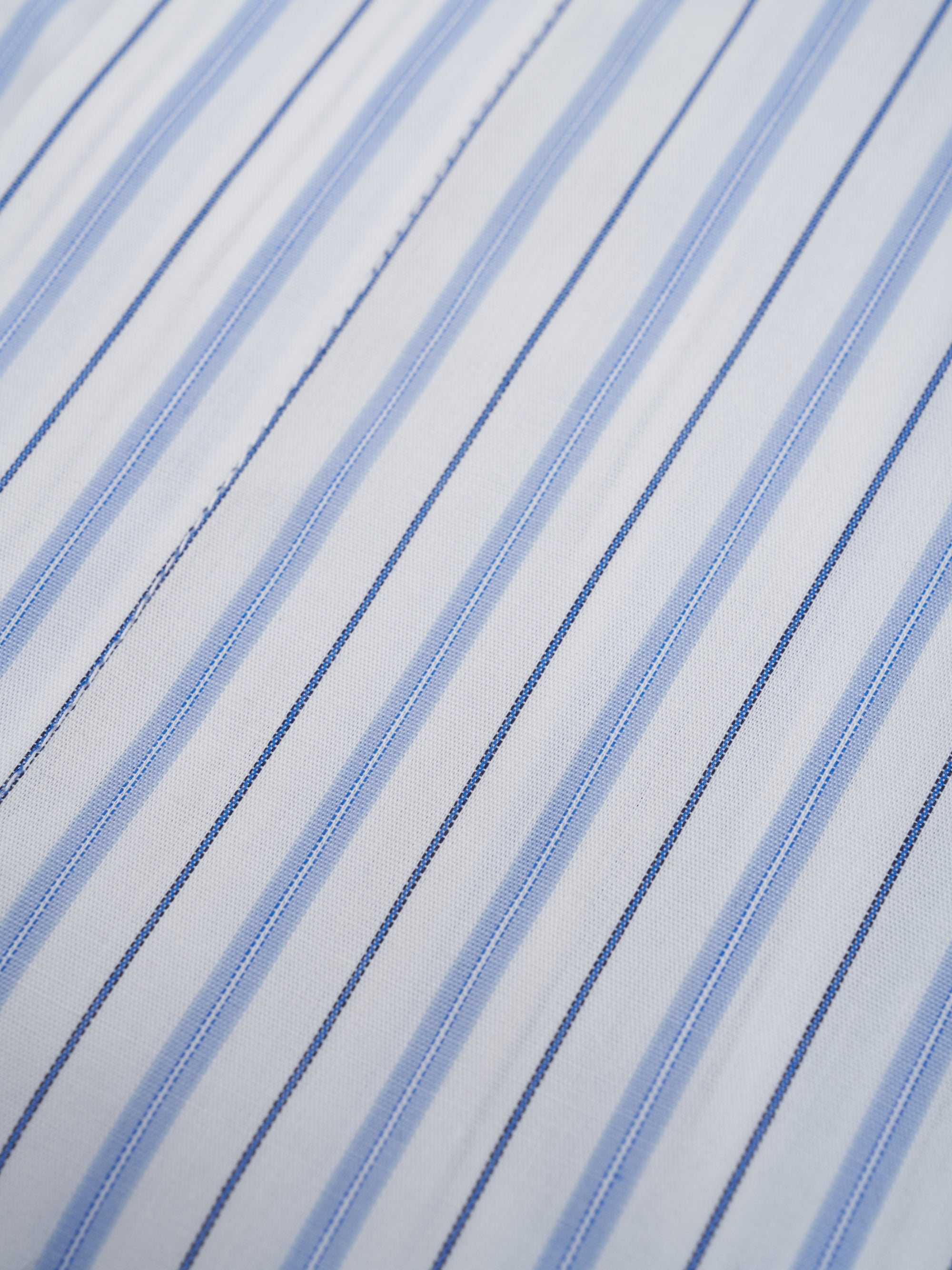 White Stripe/White Steed Cotton Gatsby Shirt