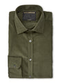 Green Mersey Cord Burlington Shirt