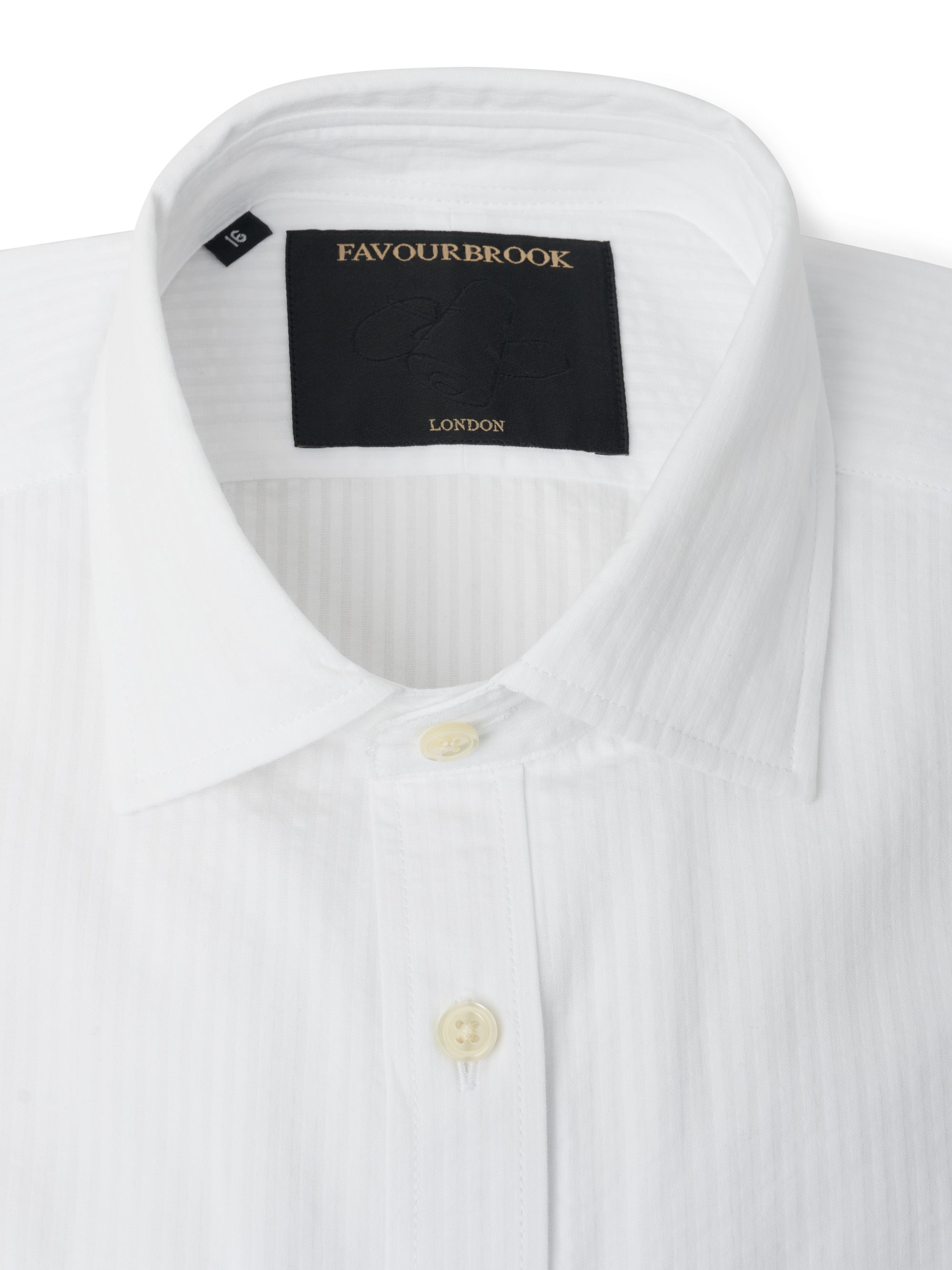 White Hattison Organic Cotton Helford Shirt