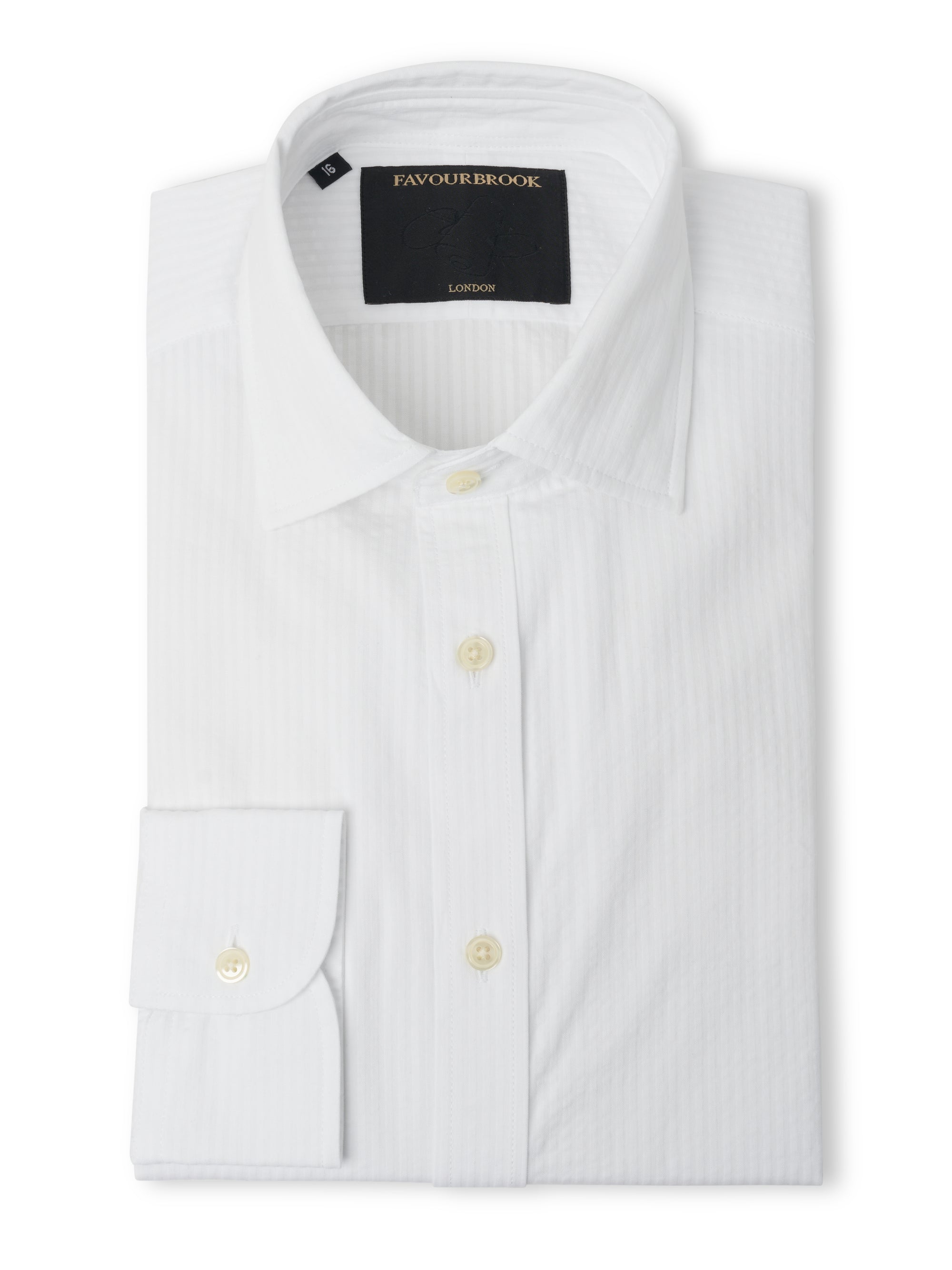 White Hattison Organic Cotton Helford Shirt