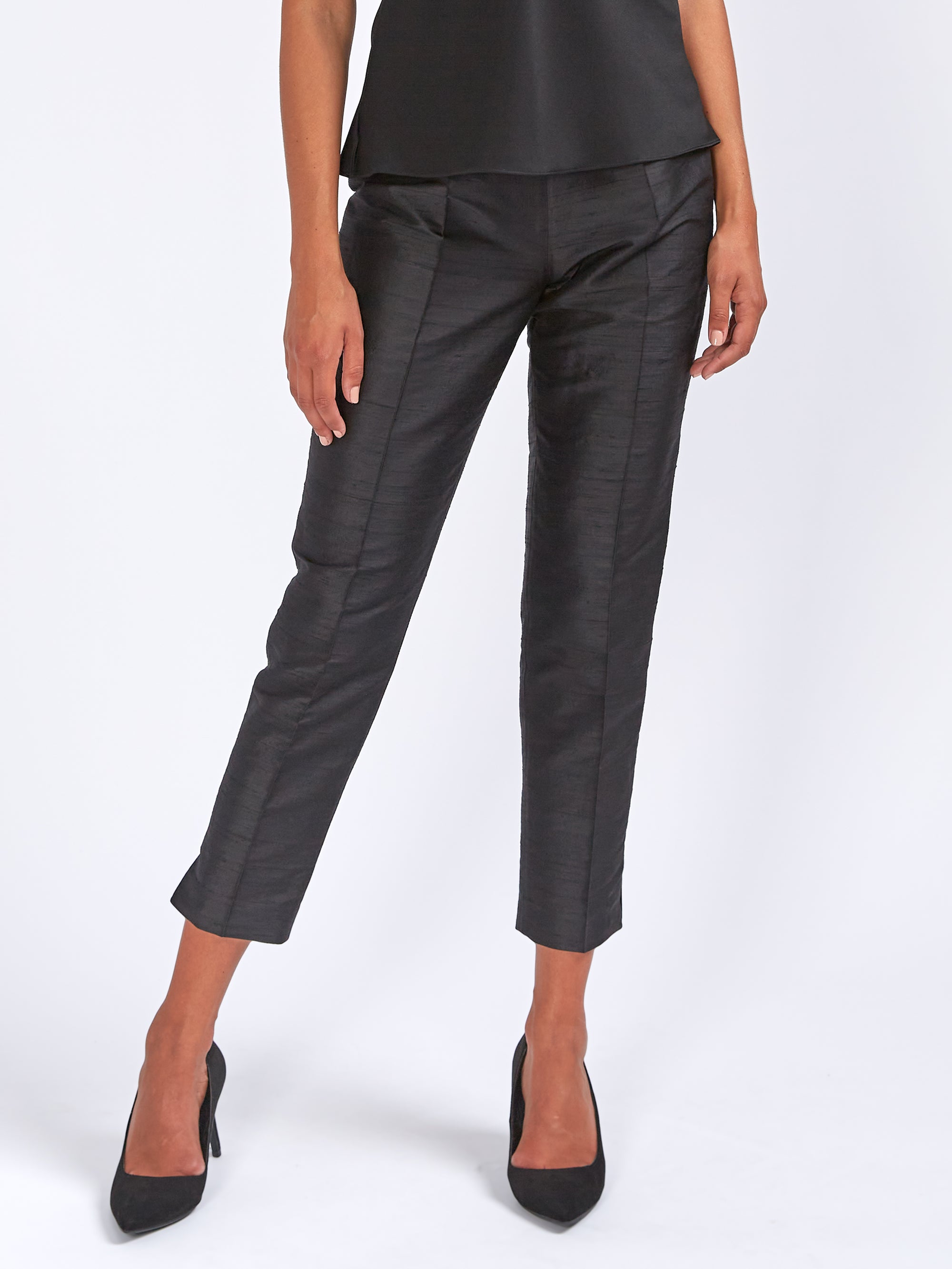 silk cigarette pants Black Silk Douppion Cigarette Trousers – Favourbrook silk cigarette pants Black Silk Douppion Cigarette Trousers – Favourbrook