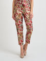 Cigarette Trousers Red Gold Barnwell Brocade