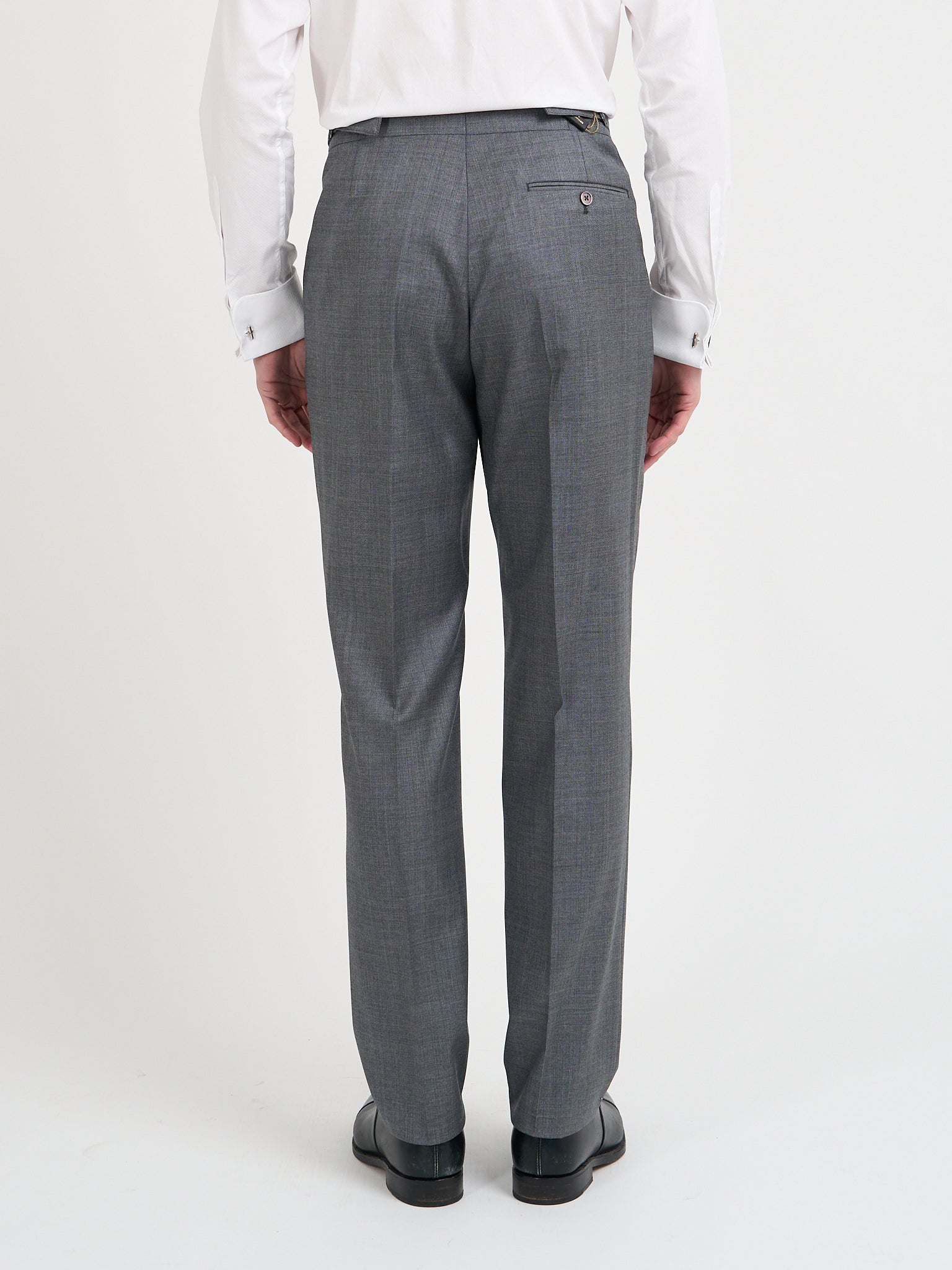 Light Grey Furlong High Waisted Flat Front Trouser
