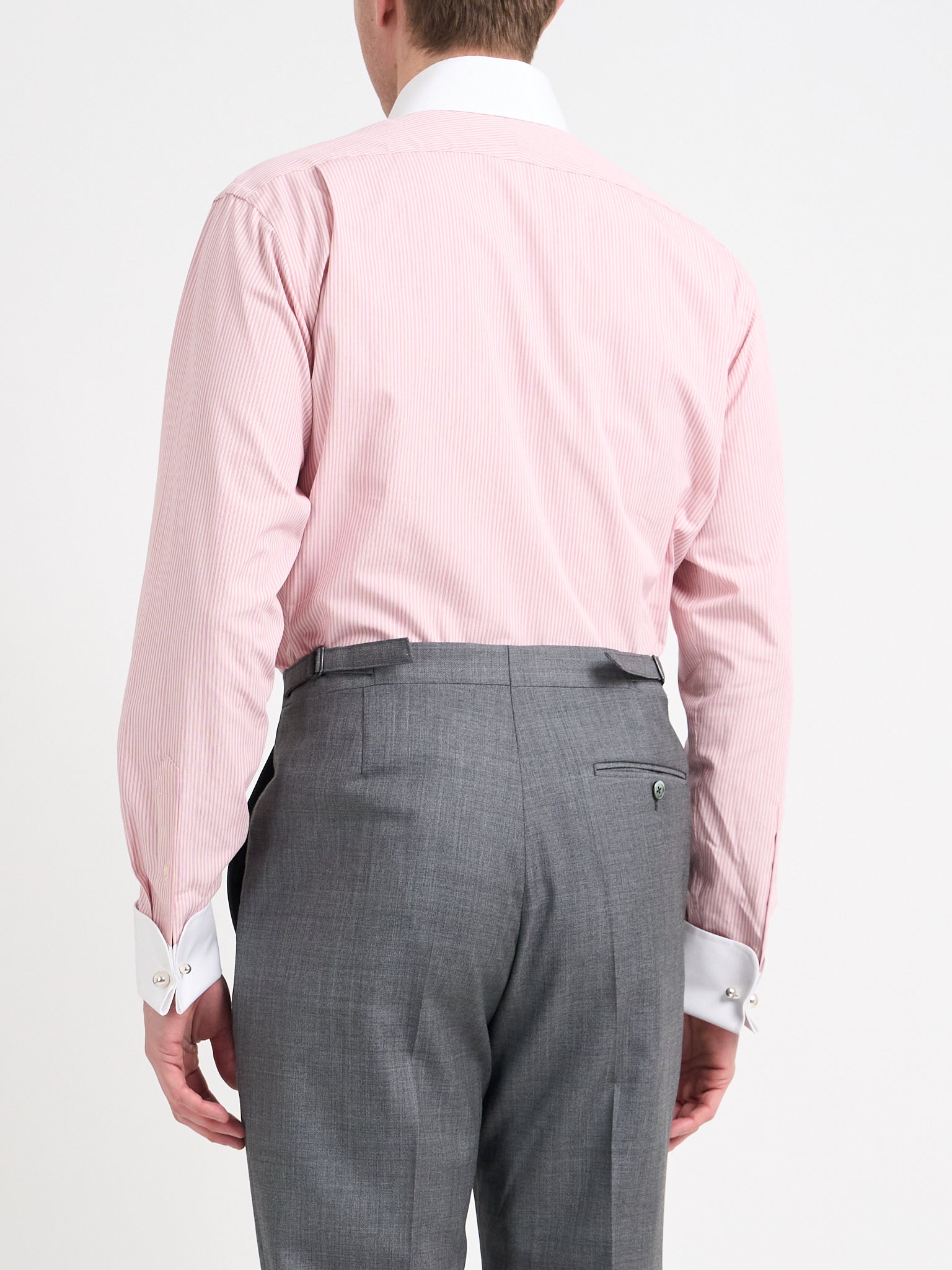 Pink Stripe/White Henton Cotton Gatsby Shirt